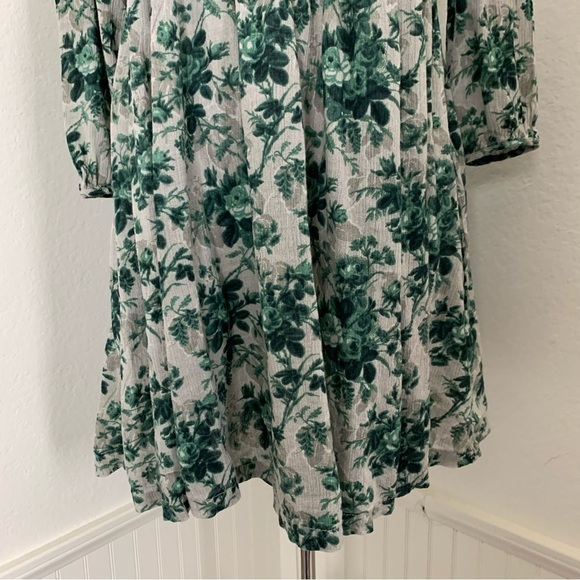 Ralph Lauren Denim & Supply Floral Tunic Top Womens XS Green Pockets Swing - Picture 10 of 16